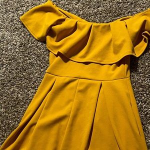 Yellow “mustard” Romper